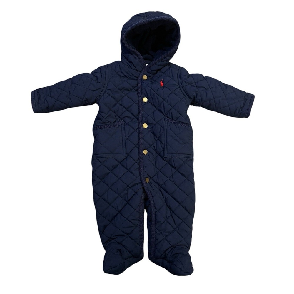 ralph lauren baby snow suit 6 months Blue